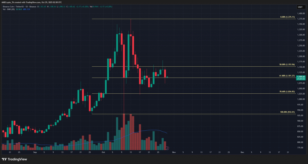BNB 1-day chart